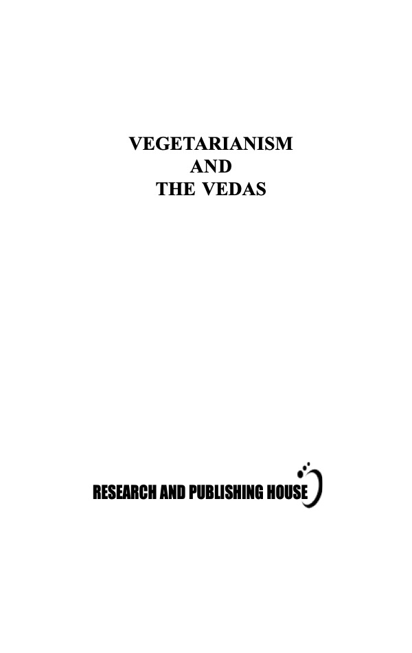 VEGETARIANISM AND THE VEDAS